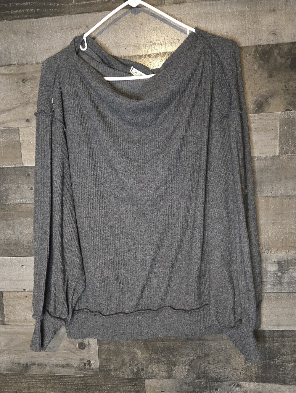 Free people oversized off the shoulder knit sweater